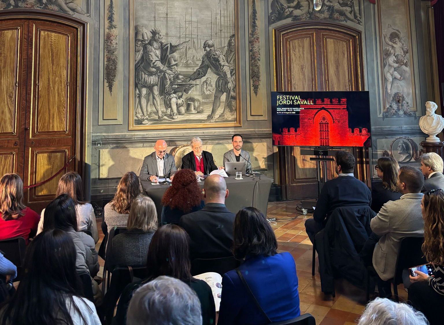 Fotografia de la presentació del Festival Jordi Savall 2025